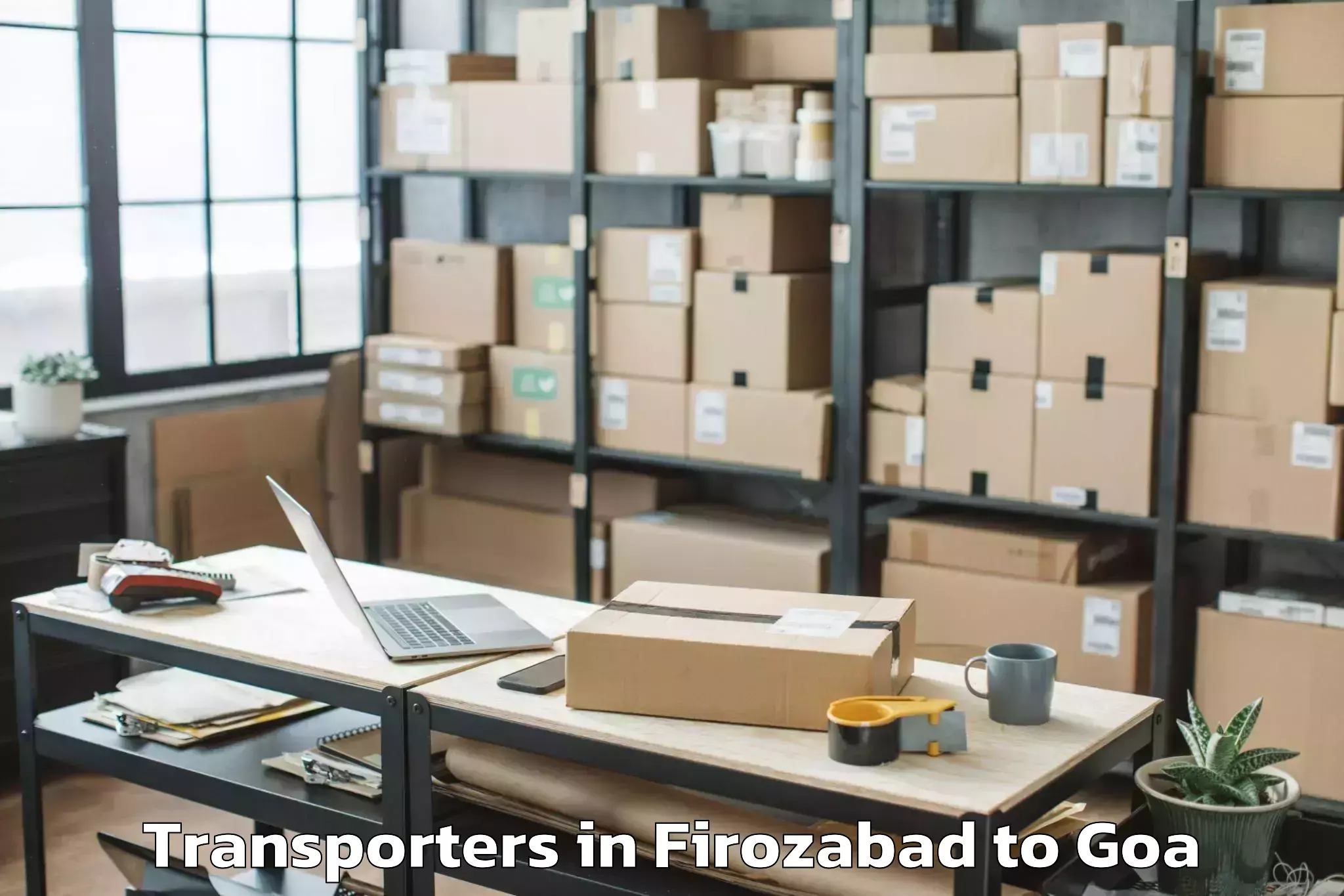 Hassle-Free Firozabad to Bambolim Transporters